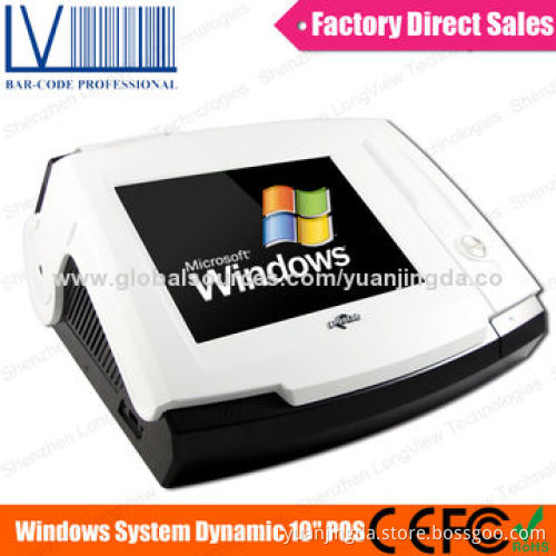 10-inch Touch Screen, All in one Restaurant Billing Machine with Built-in POS Receipt Printer